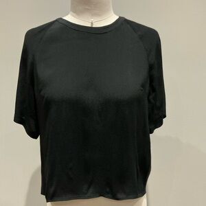 Babaton Black Short Sleeve Blouse
